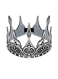 Fantasy royal crown in plastic silver