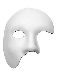 Fantôme blanc Masque en cuir vénitien