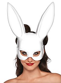 Fetisch-Bunny Halbmaske weiß