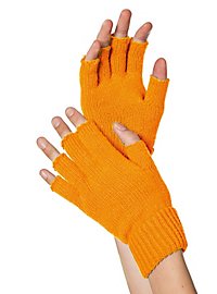 Fingerlose Stoffhandschuhe orange