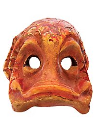 Fish orange Venetian Mask