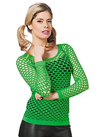 Fishnet shirt neon green