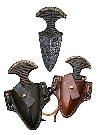 Fist Dagger - Iron Fortress with Leather Sheath