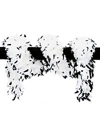 Fjerboa Deluxe Sort-Hvid