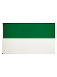 Flag green & white