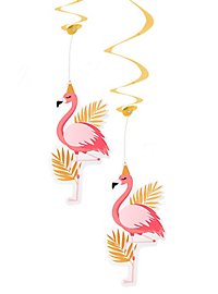 Flamingo  Dekospiralen 2 Stück