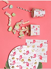 Flamingo paper cups 6 pieces