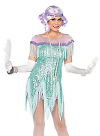 Flapper costume turquoise
