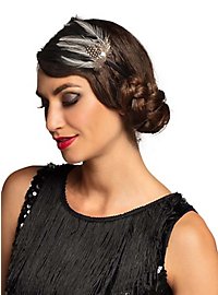 Flapper hair accessories black & white