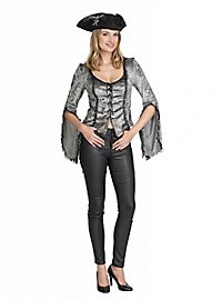 Fløjls Bluse Med Snøring