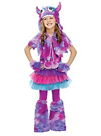 Fluff Monster violet Kids Costume