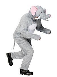 Fluffy Elephant Hooded Jumpsuit Costume