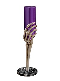 Flûte main de squelette violette