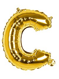 Foil balloon letter C gold 36 cm