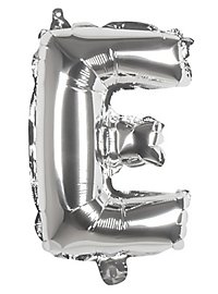 Foil balloon letter E silver 36 cm