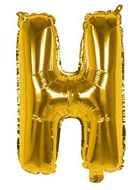 Foil balloon letter H gold 36 cm