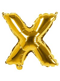 Foil balloon letter X gold 36 cm