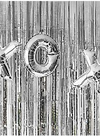 Foil balloon letter X silver 36 cm