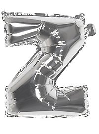 Foil balloon letter Z silver 36 cm