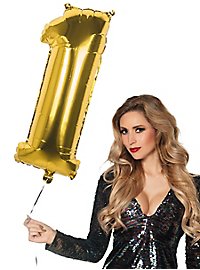 Foil balloon number 1 gold 86 cm