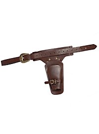 Fondina per pistola con cintura marrone