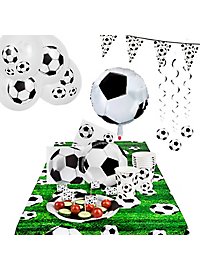 Football party decoration set 60 pieces for 6 persons