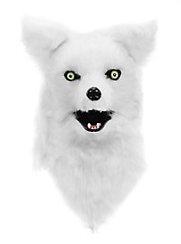 Fox mask with movable mouth white