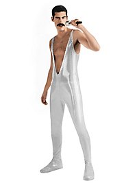 Freddie Mercury Jumpsuit Silber Kostüm