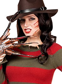 Freddy Krueger Kostüm für Frauen mit Hut und original Handschuh