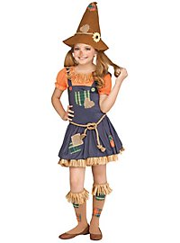Friendly scarecrow costume for girls