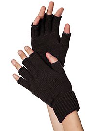 Gants en tissu sans doigts noir