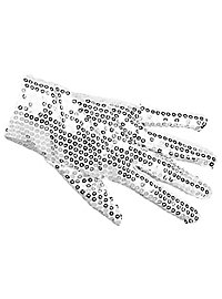 Gants paillettes argent