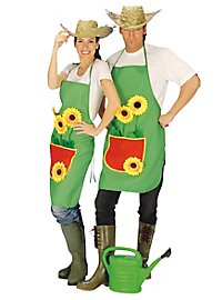 Garden apron with flowers