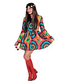 Gaudy batik dress hippie