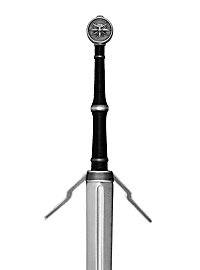 Geralt's Silberschwert - Wolf Medaillon Polsterwaffe