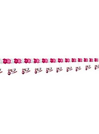 Ghirlanda di carta con cicogna rosa 4 metri