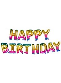 Ghirlanda di palloncini in foil Happy Birthday