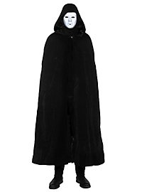 Ghost Face: Black cape with white mask, Halloween set