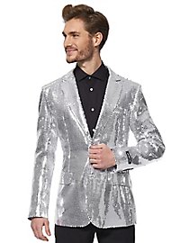 Giacca glitterata SuitMeister argento