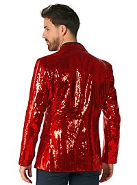 Giacca SuitMeister rossa scintillante