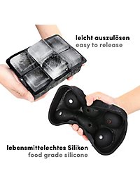 Giant ice cube moulds pair for ice cubes and for baking 6-grid