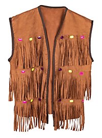 Gilet à franges hippie