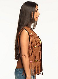 Gilet à franges hippie