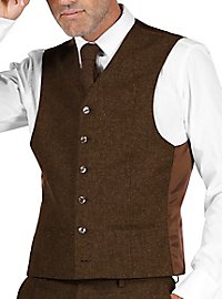 Gilet da abito anni '20 marrone