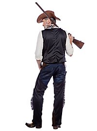 Gilet de cowboy en cuir synthétique & chaps