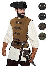 Gilet in pelle con fibbie - Schermidore