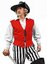 Gilet pirata rosso