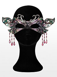 Glistening Butterfly Leather Eye Mask