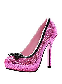 Glitter High Heels pink