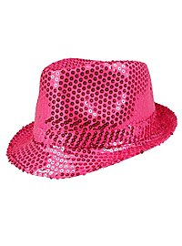Glitter hoed roze